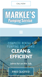 Mobile Screenshot of marklespumpingservice.com